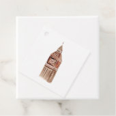 Waterverf London UK Destination Wedding Bedankjes Labels (In situ)