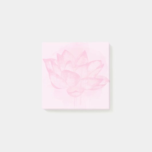 Waterverf Lotus 3x3 Post-it® Notes (Voorkant)
