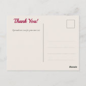 Waterverf Lotus Flower Bedankt Briefkaart (Achterkant)