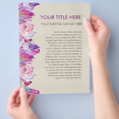 Waterverf Lotus Flower Flyer (Hand)