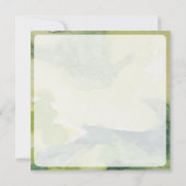 Waterverf Lotus Invitation Card Kaart (Achterkant)