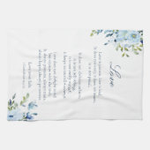 Waterverf Love is Patient Blue Kitchen Theedoek (Horizontaal)