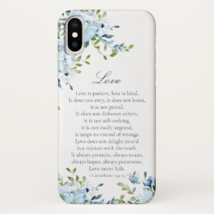 Waterverf Love is Patient iPhone X Hoesje