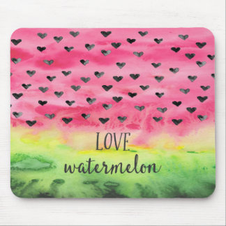 Waterverf Love Watermelon Hearts Muismat