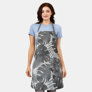 Waterverf Luana Tropical Grey Leaves Schort