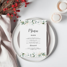 Waterverf Luchtige Groene Goud Bruiloft 