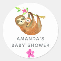 Waterverf Luiaard thema Baby Shower