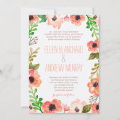 Waterverf luifel bruiloft uitnodiging (Voorkant)