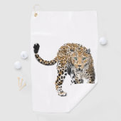 waterverf luipaard oerwoud kat geschilderd diereng golfhanddoek (Insitu)