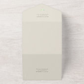 Waterverf Luna Moth Wedding All In One Uitnodiging (Buitenkant)