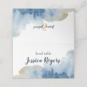 Waterverf Lux Place Card (Buitenkant ongevouwen)