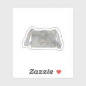 waterverf luxe Prada tas illustratie Sticker (Vel)