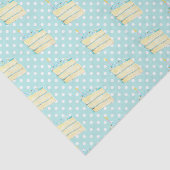 Waterverf maagkap met kaarsmelkdots tissuepapier (Detail)