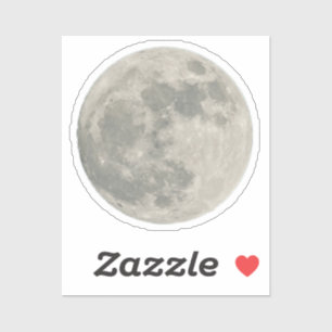 Waterverf Maan Outer Space Verjaardagsfeestje Sticker