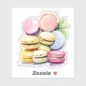  Waterverf Macaron Sticker (Vel)