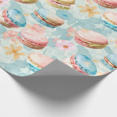 Waterverf Macarons Patroon Verpakking papier (Hoek)