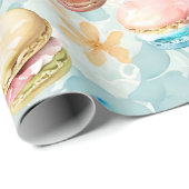 Waterverf Macarons Patroon Verpakking papier (Rol Hoek)