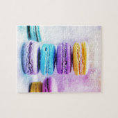 Waterverf Macaroon Abstract voedsel Legpuzzel (Horizontaal)