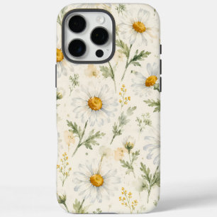 Waterverf Madeliefje Wilde Bloem Botanisch iPhone 16 Pro Max Hoesje