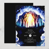 Waterverf Magic Woodland Verjaardag Kaart (Voorkant / Achterkant)