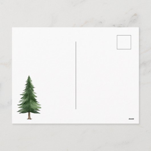 Waterverf Magical Funny Whimsical Troll Feestdagenkaart (Achterkant)