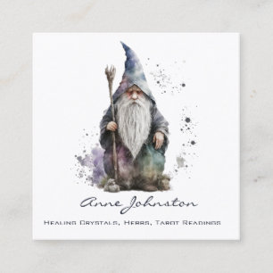 Waterverf Magick Gnome Vierkante Visitekaartje