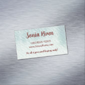 Waterverf magnetisch visitekaartje (Voorbeeld)