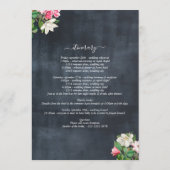 Waterverf Magnolia Flowers Weddenrenroute Programma (Achterkant)