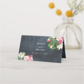 Waterverf Magnolia Flowers Weddenschap Black White (Achterkant)