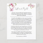 Waterverf Magnolia Links en Rechts Bruids Spel Flyer (Voorkant)