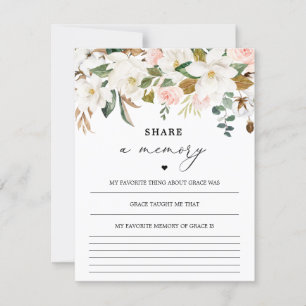 Waterverf Magnolia Share A-geheugenkaart