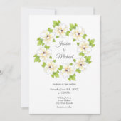 Waterverf Magnolia Wreath Kaart (Voorkant)