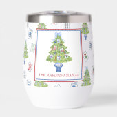 Waterverf Mahjong kerstboomfeest (Voorkant)