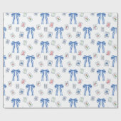 Waterverf Mahjong Tegels & Bogen Cadeaupapier (Vlak)