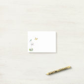 Waterverf mailbox met vogels post-it® notes (Op bureau)