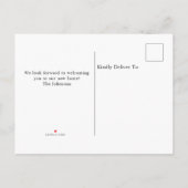 Waterverf mailbox We zijn verhuisd Aankondigingskaart (Achterkant)