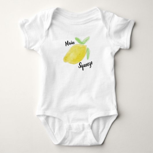 Waterverf "Main Squeeze" Lemon Romper (Voorkant)