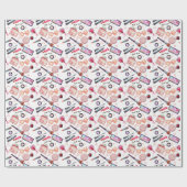 Waterverf Makeup Patroon Cadeaupapier (Vlak)