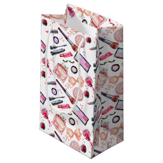 Waterverf Makeup Patroon Klein Cadeauzakje (Voorkant Gekanteld)
