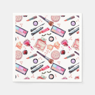 Waterverf Makeup Patroon Servet