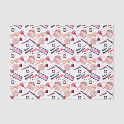 Waterverf Makeup Patroon Tissuepapier (Voorkant)