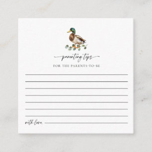 Waterverf Mallard Duck Ouderschap Tips Informatiekaartje