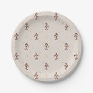 Waterverf mama en Baby uil Baby shower Papieren Bordje