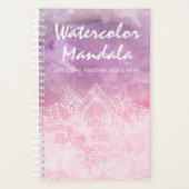 Waterverf Mandala Holistic Healing & Spiritueel Planner (Voorkant)