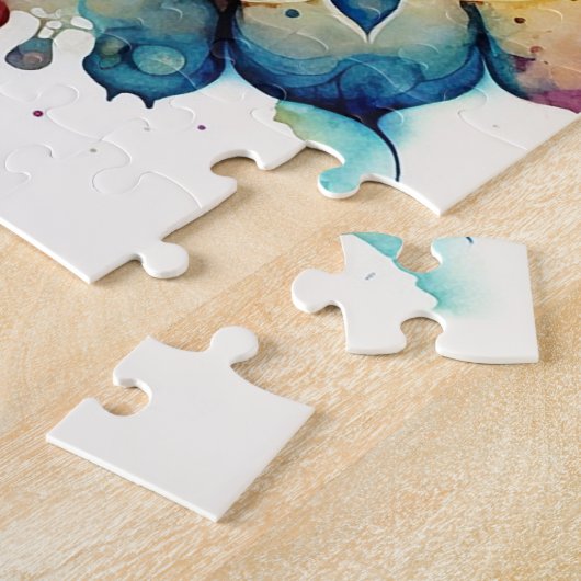 Waterverf Mandala Legpuzzel (Zijkant)