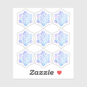 Waterverf Mandala Metaphysical Spiritueel Yoga Sticker