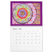 Waterverf Mandala Style Kalender (Feb 2026)