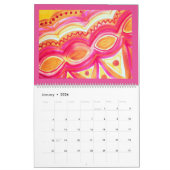 Waterverf Mandala Style Kalender (Jan 2026)