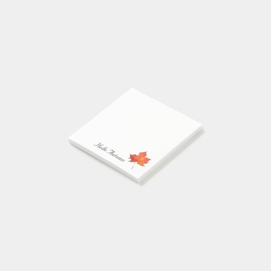 Waterverf Maple Leaf Post-it® Notes (Schuin)