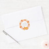 Waterverf Maple Leaves Krans labels (Envelop)